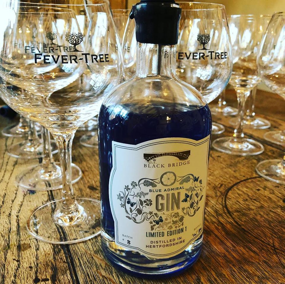 blue admiral gin colour changing gin color changing gin black bridge distillery