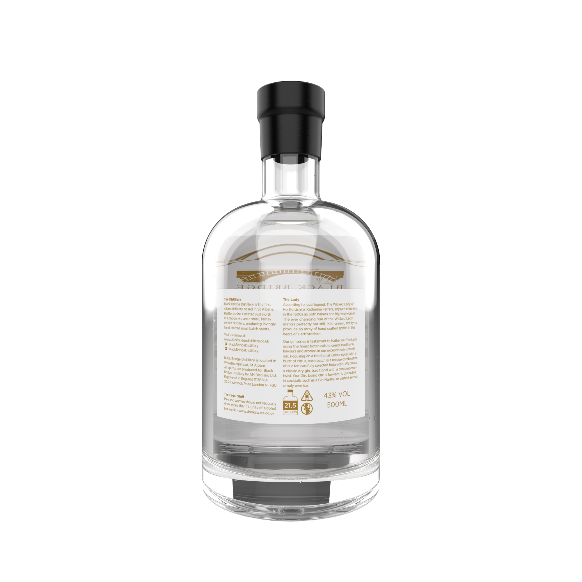 Small Batch Gin Black Bridge Distillery Premium Craft Spirits